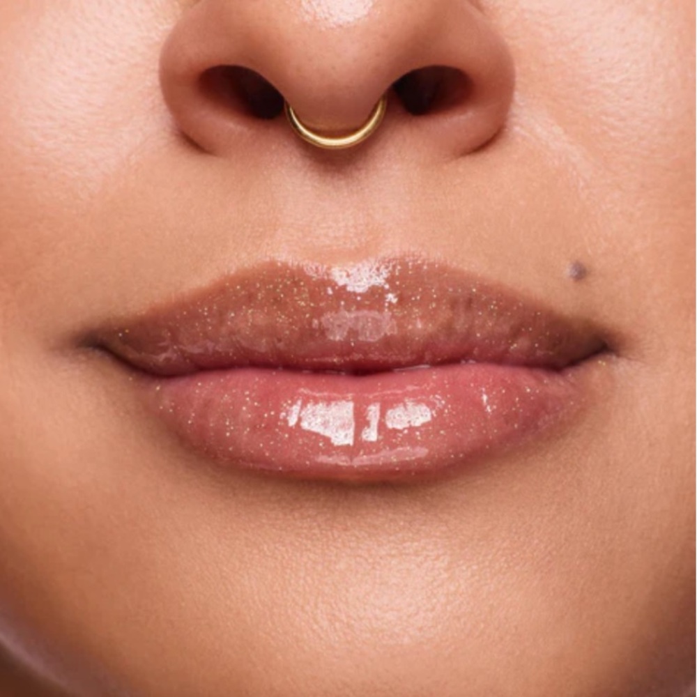 Stila Heavens Dew Lip Oil Shimmering Gold LipGloss in Stardust BNIB - Picture 7 of 14